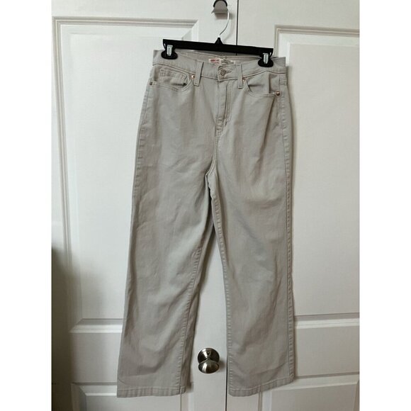 Levi’s Strauss Jeans Womens 8/29 High Rise Loose Straight Stretch Denim Neutral - Picture 1 of 11